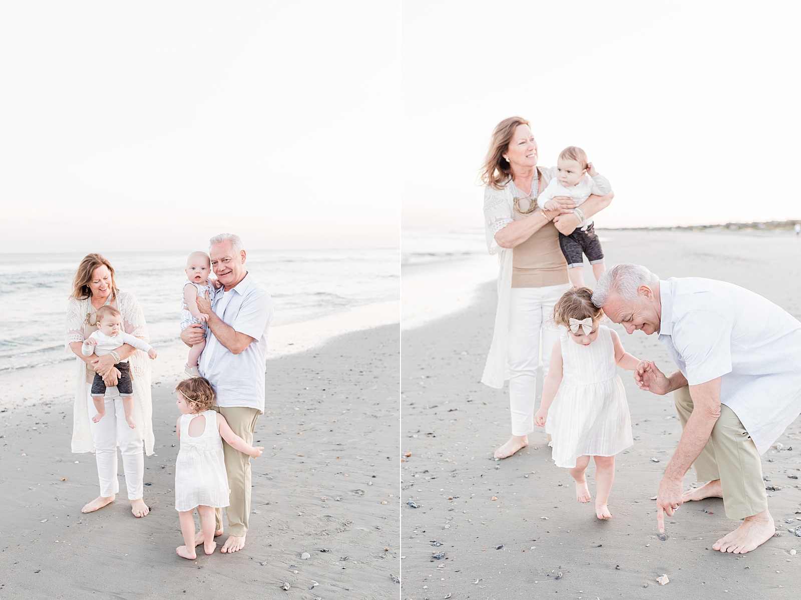 Candid photos of grandparents with grandchildren during Extended family session | Caitlyn Motycka Photography