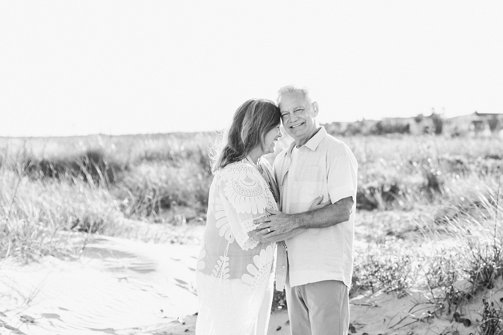 Black and White image of grandparents by Charleston Family Photographer, Caitlyn Motycka Photography