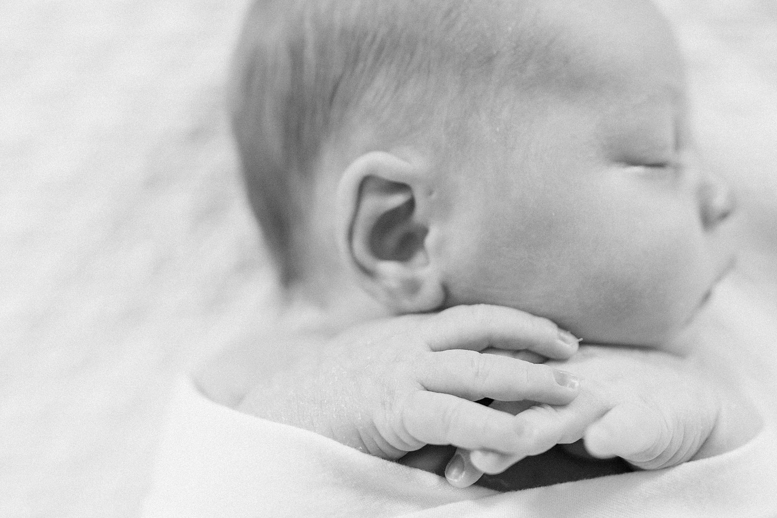 Newborn details in lifestyle newborn session by Charleston newborn photographer, Caitlyn Motycka Photography