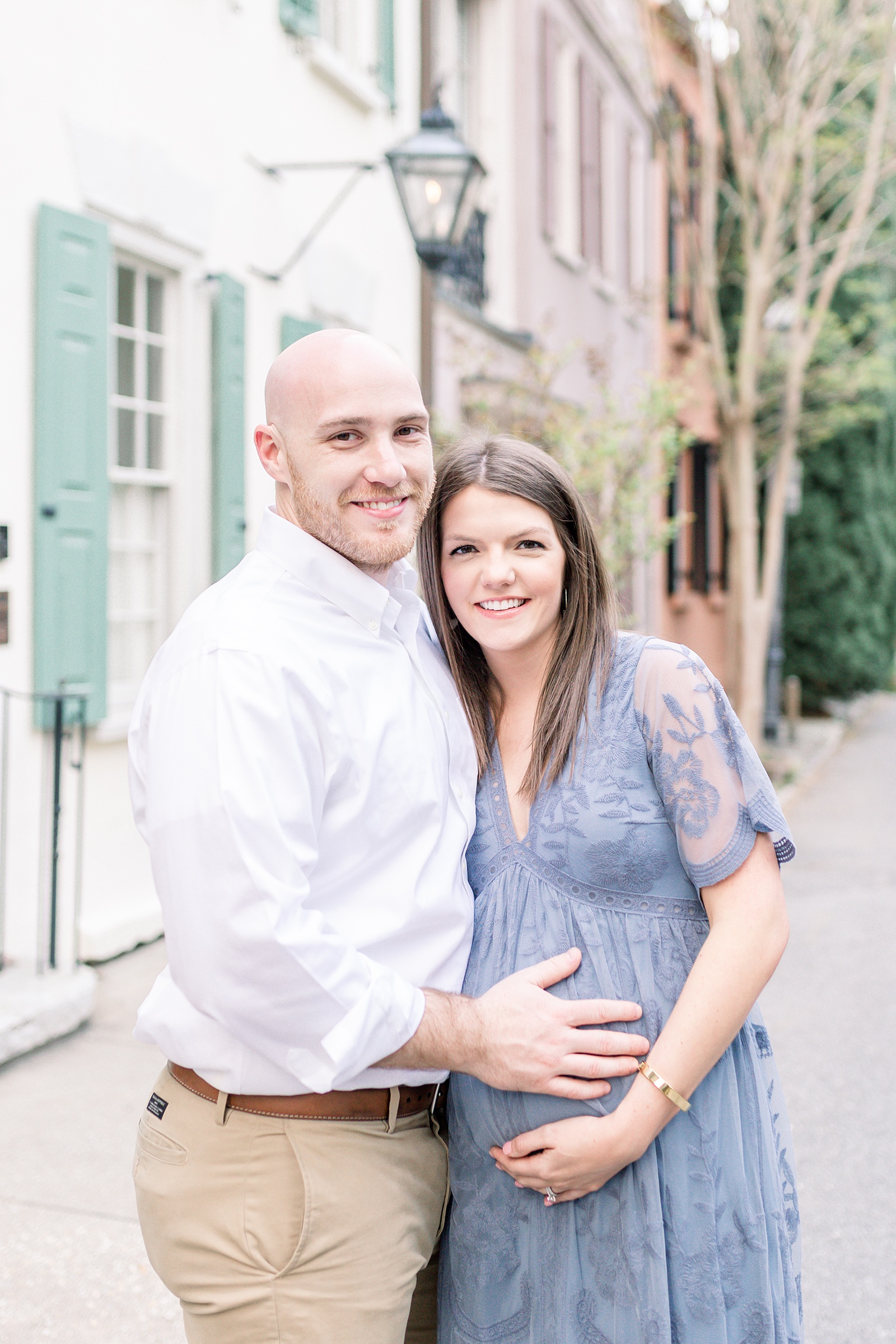 Charming maternity session in downtown Charleston, SC by Charleston Family and Maternity Photographer, Caitlyn Motycka Photography