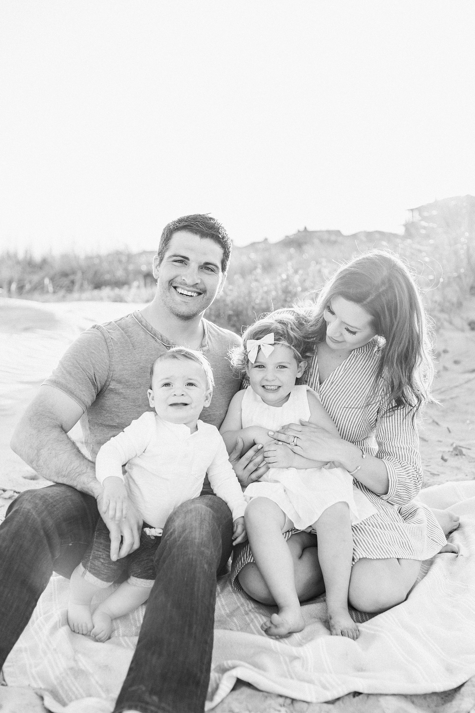 Sunset Family session on Isle of Palms Beach by Charleston Family Photographer, Caitlyn Motycka Photography