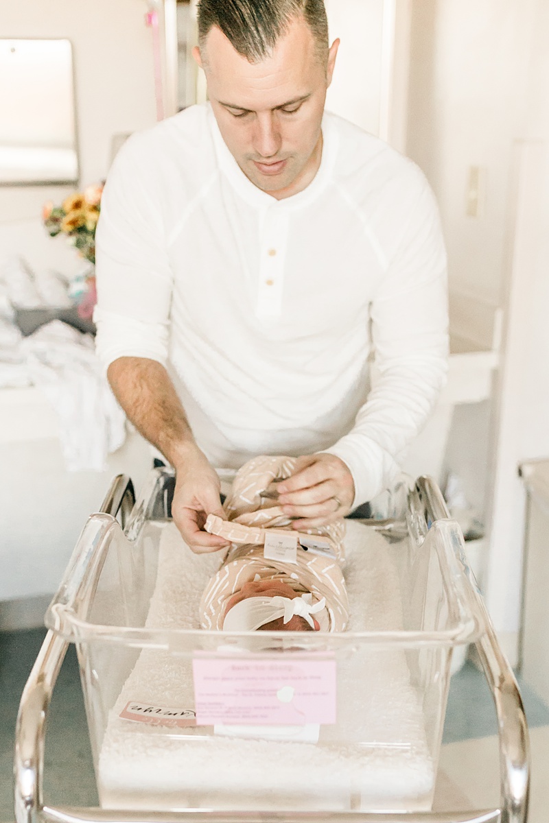 Daddy and his baby girl at Fresh 48 photoshoot | Caitlyn Motycka Photography