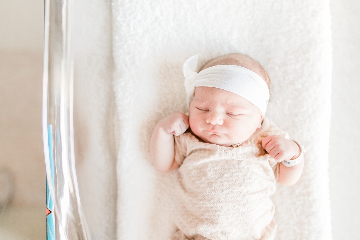 Fresh 48 session documenting a brand new baby girl! Photos by Charleston Newborn Photographer, Caitlyn Motycka Photography.