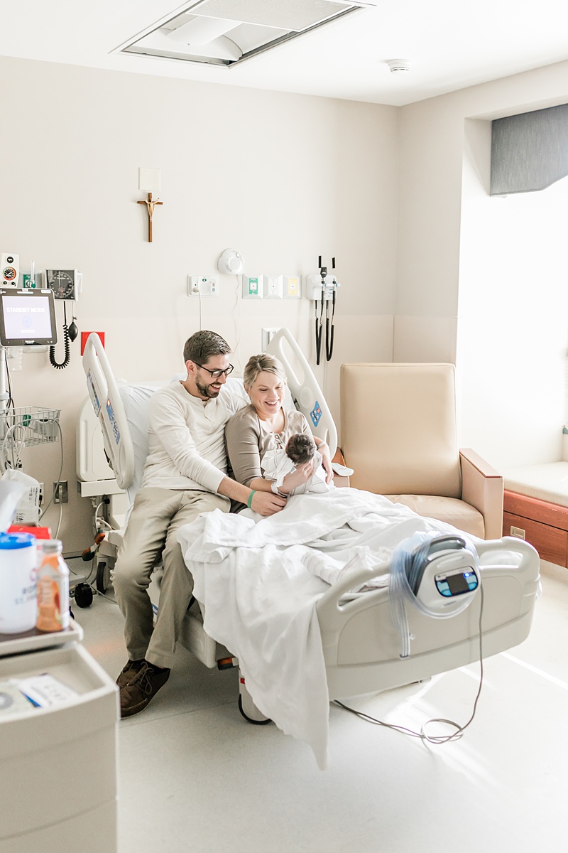 Hospital newborn photos in Charleston, SC | Caitlyn Motycka Photography
