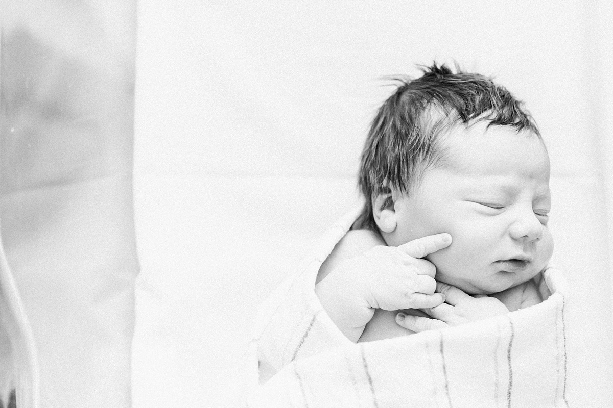 Baby details at fresh 48 hospital newborn session | Caitlyn Motycka Photography
