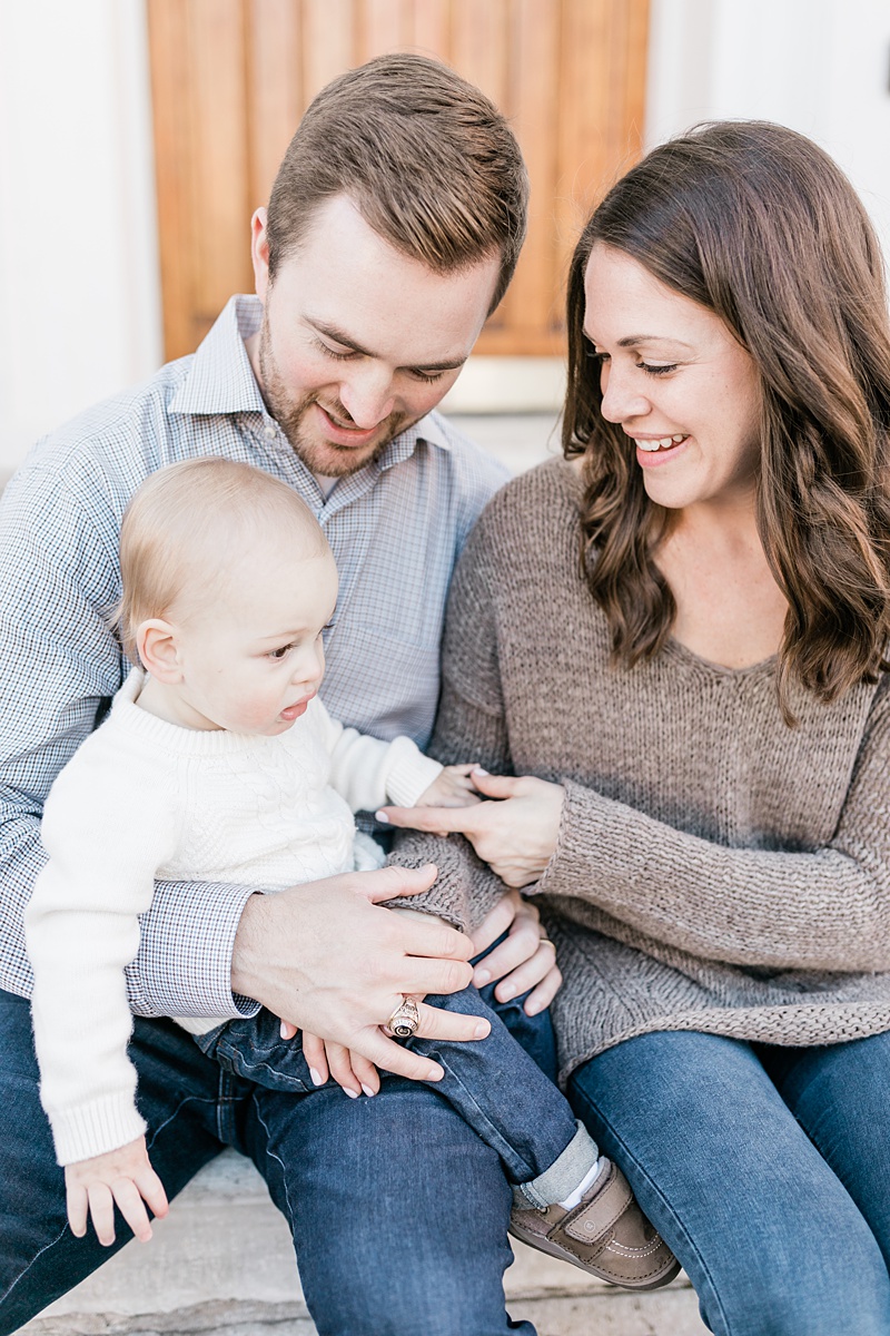 Family session to celebrate little boy turning one. Photos by Charleston Family Photographer, Caitlyn Motycka Photography.