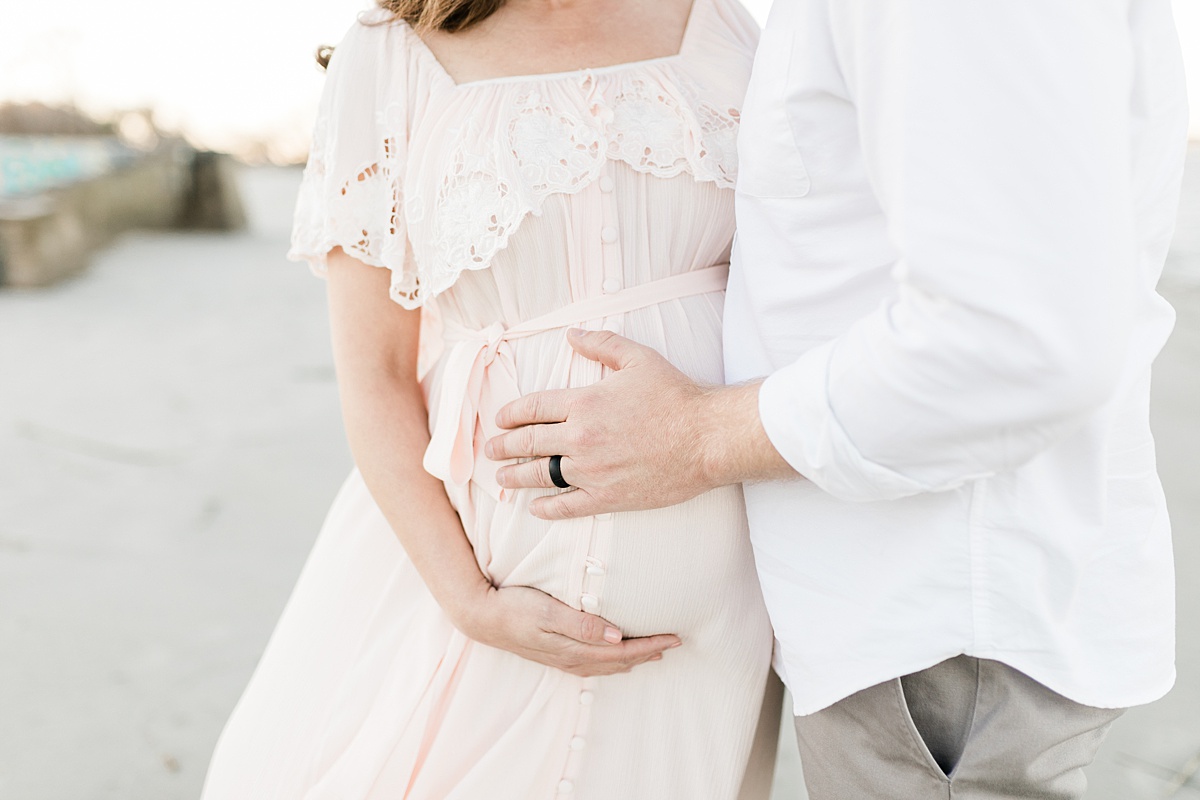 Fillyboo maternity dress for maternity session on the beach. Photographed by Charleston Photographer, Caitlyn Motycka Photography. 