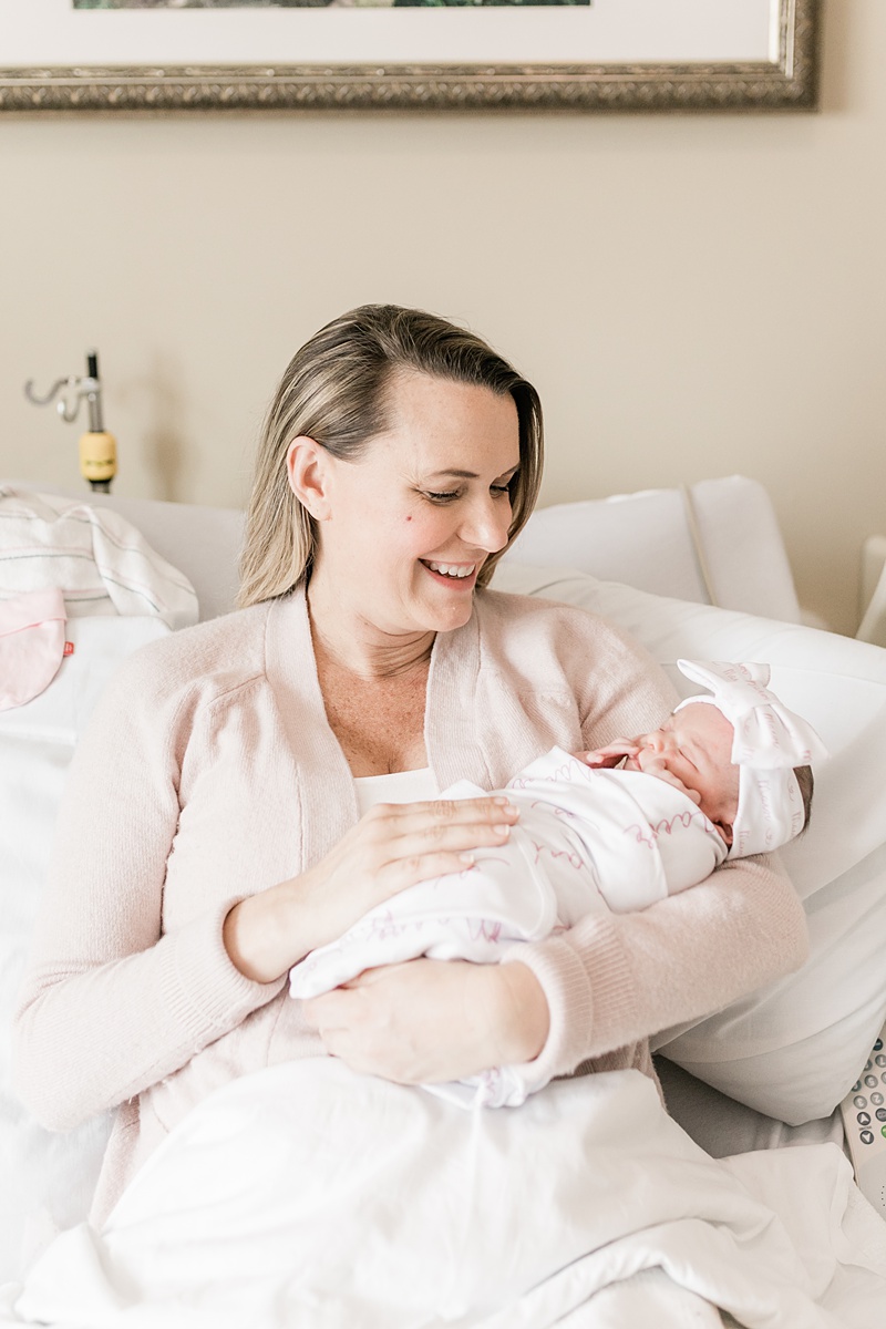 Mama and her baby girl just hours after she was born at East Cooper Medical Center. Photos by Charleston Fresh 48 Photographer, Caitlyn Motycka Photography.