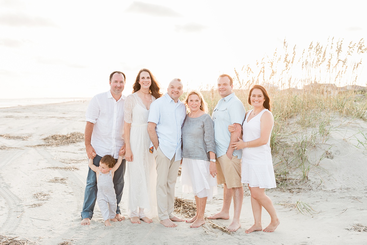 Extended Family on Isle of Palms Beach by Charleston Family Photographer, Caitlyn Motycka Photography