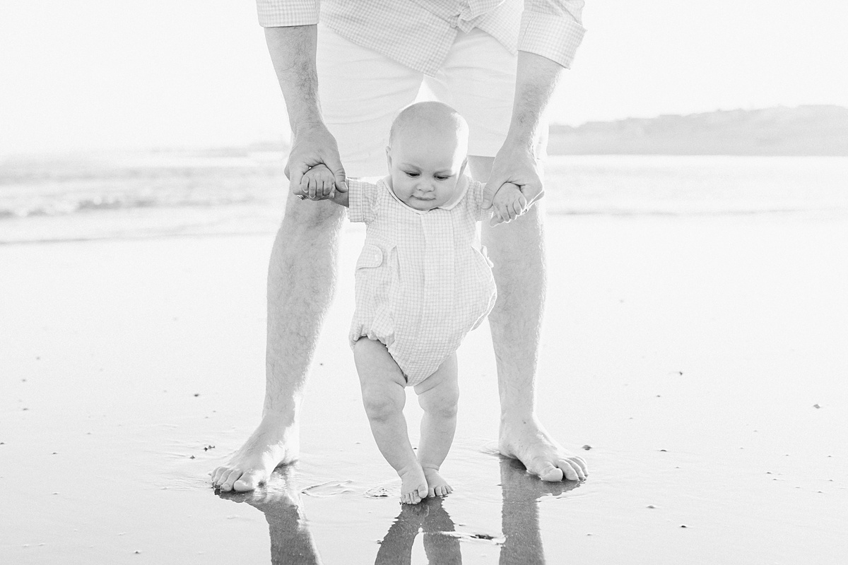 Six month old milestone session on the beach. Photos by Charleston Family Photographer, Caitlyn Motycka Photography. 