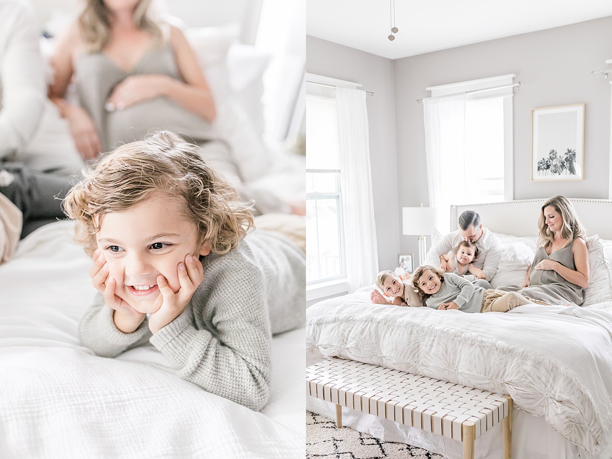 Fun in-Home lifestyle maternity session by Maternity Photographer in Charleston SC, Caitlyn Motycka Photography
