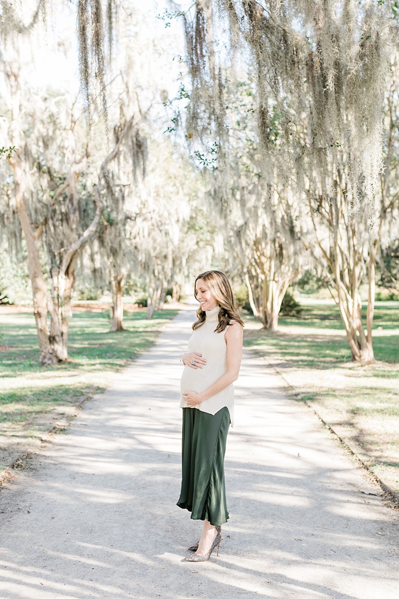 Sunset mini maternity session a Hampton Park | Caitlyn Motycka Photography