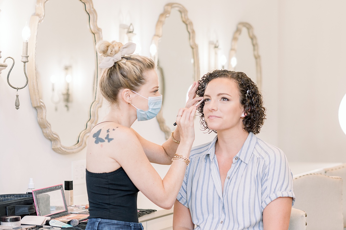 Professional hair and makeup with Lashes and Lace in Charleston, SC. Photos by Charleston Family Photographer Caitlyn Motycka Photography.