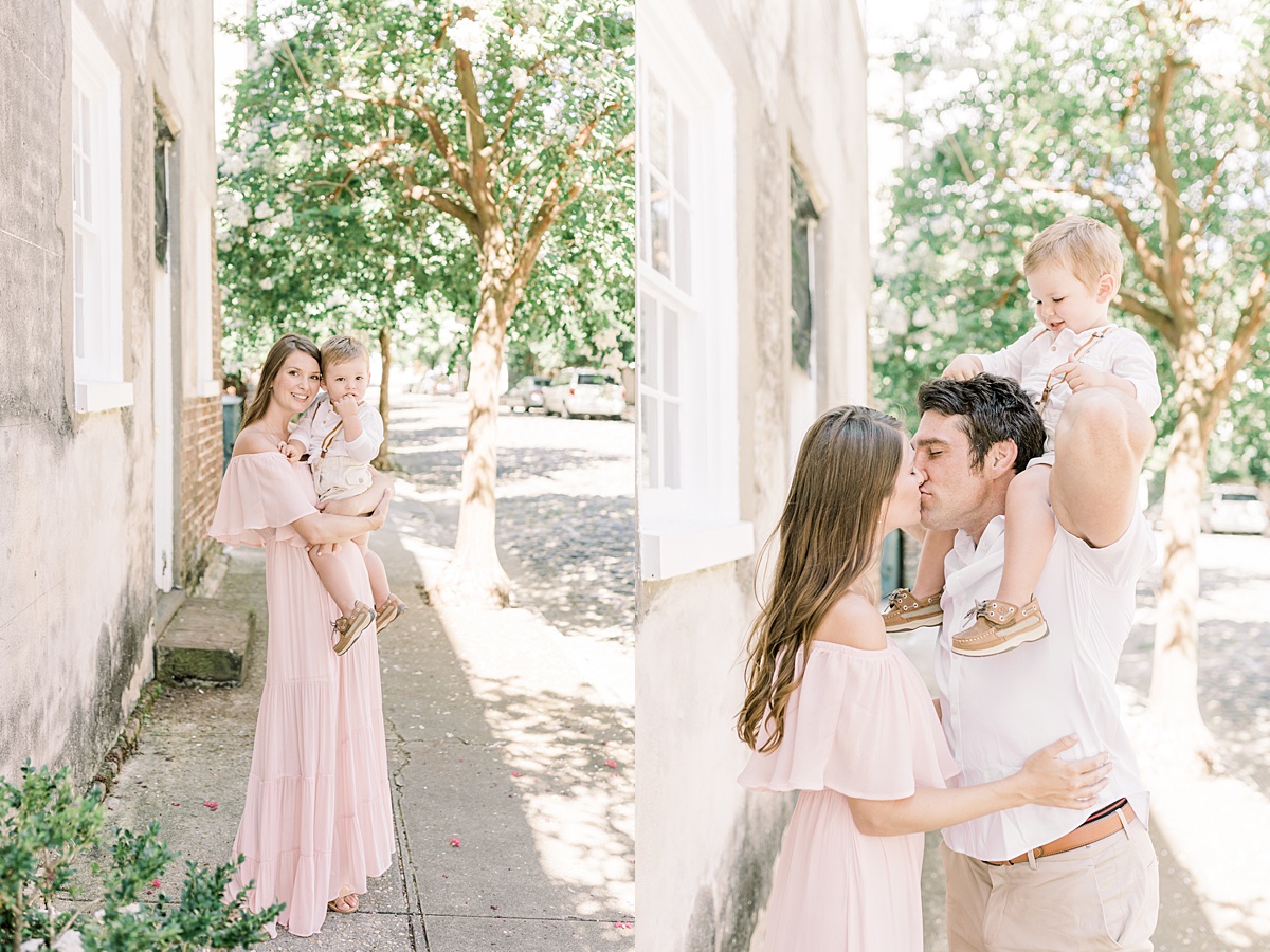 Family photos in Downtown Charleston with Caitlyn Motycka Photography. 