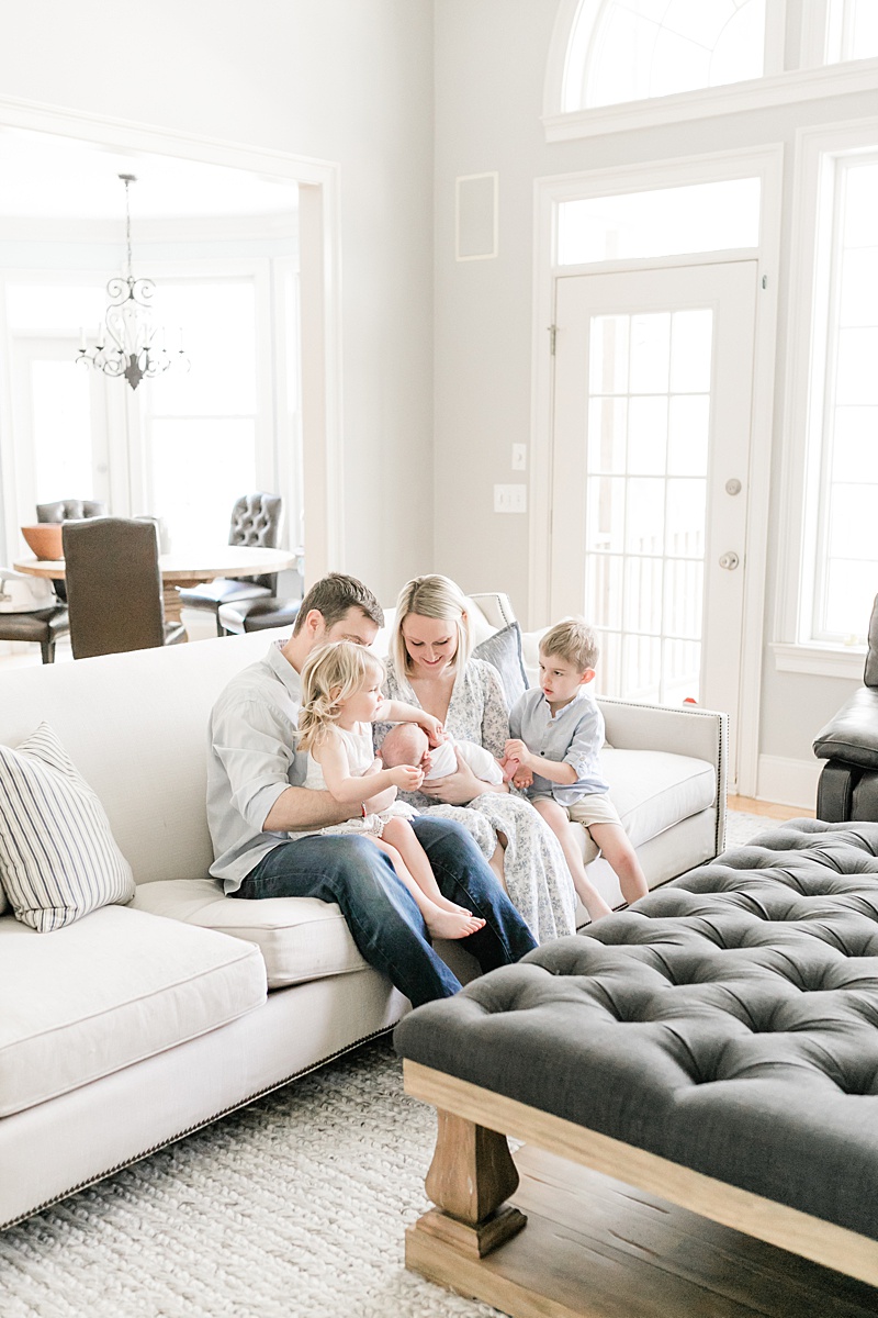 In-home lifestyle newborn session in Mount Pleasant, SC | Caitlyn Motycka Photography 
