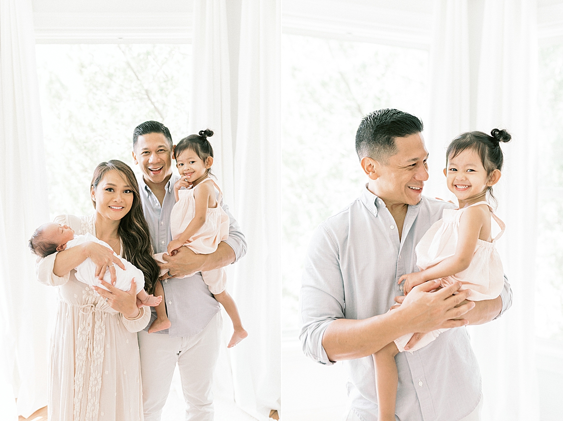 Family photos during newborn session. Photos by Caitlyn Motycka Photography.