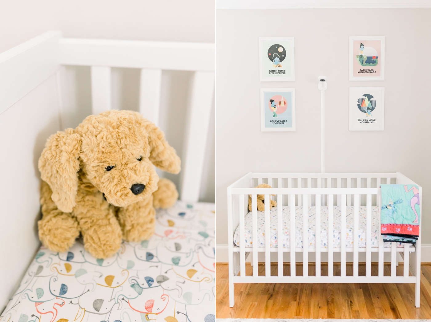 Nursery decor for baby boy | Photo by Caitlyn Motycka Photography.
