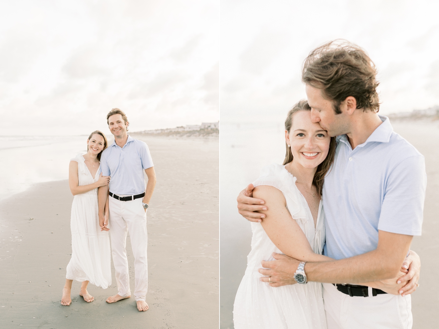 Couple during their Isle of Palms Family Session | Photo by Caitlyn Motycka Photography.