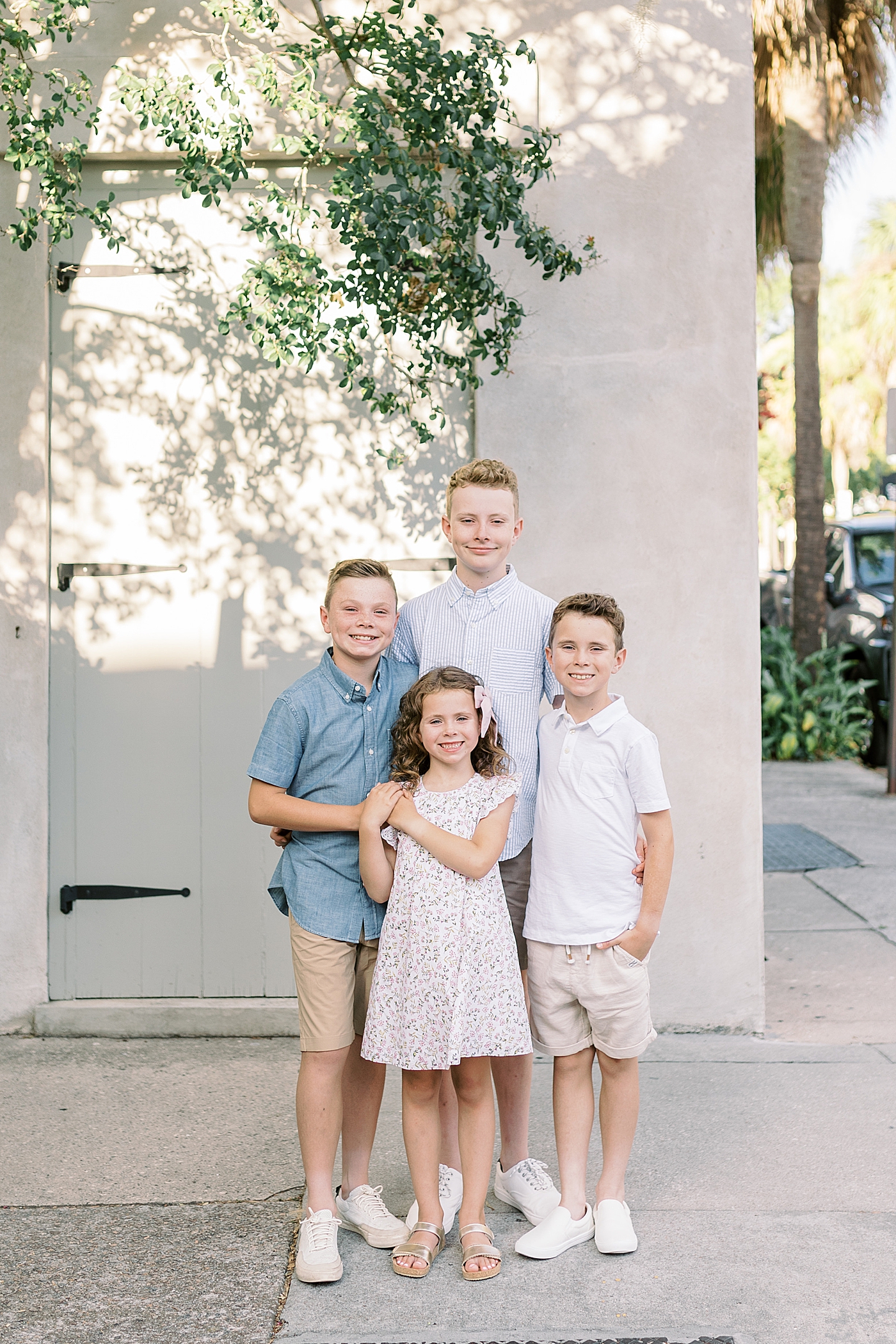 Portrait of siblings together in Charleston | Photo by Caitlyn Motycka Photography