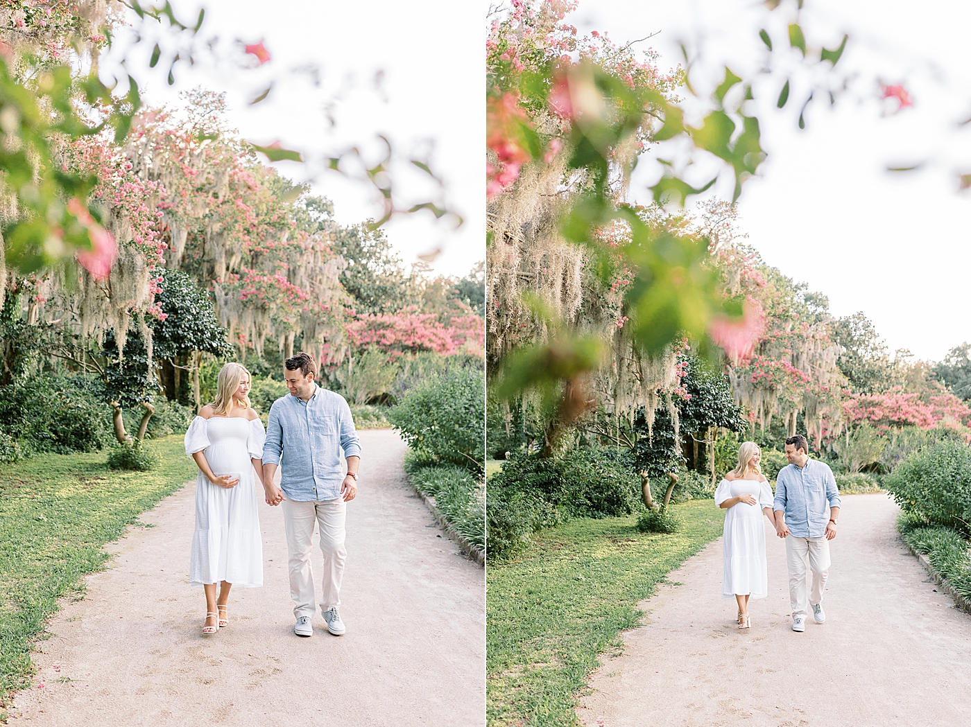 Mom and dad to be walking in the park | Dad's Wardrobe Fall Sessions with Caitlyn Motycka Photography